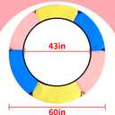 Trampoline Pad,60in Trampoline Spring Cover,5ft Trampoline Replacement Safety Pad,Suitable For 6-Post Trampoline