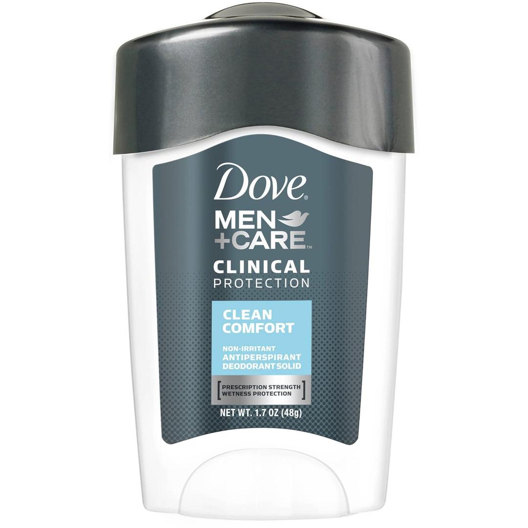 Dove Men + Care Clinical Protection Antiperspirant Deodorant Solid Clean Comfort 1.70 oz (Pack of 8)