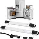 KELIXU Appliance Rollers Heavy Duty Furniture Dolly Mobile Roller, Washing Machine Stand with Wheels Mobile Base for Refrigerators, Dryers, Washing Machines, Support 660 LB, White