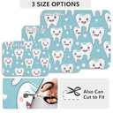 Cartoon Cute Teeth Dental Health Care Green Dish Mat Absorbent Diatomaceous Earth Mat Dishwash Drying Mat Washable Bath Mats Counter Top Accessories 23.6''x19.7''