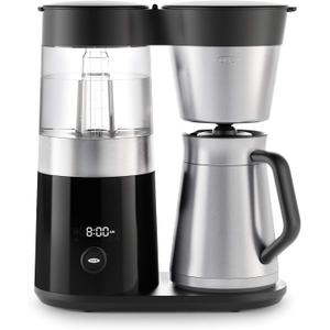 OXO Brew 9-Cup Coffee Maker Stainless Steel, Programmable Coffee Machine with Single Serve or Full Carafe Options, SCA Certified Home Brewer