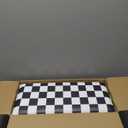 Hahafelt 4 Pack Wall Padding for Playroom Peel and Stick Headboard 3D Anti Collision Upholstered Wall Panels Self Adhesive Headboard Panel for Protection (Black White Checkered,Black White)