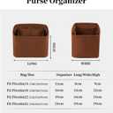 Purse Organizer Insert for Picotin 18/22, Satin Bag Organizer for Picotin Bags, Lightweight Purse Essentials for Women Luxury Handbags, Soft Touch Inner Liner with Multiple Pockets (Gold, PC18)