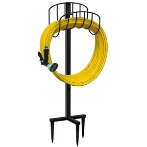 Artigarden Freestanding Garden Hose Holder Hanger, Heavy Duty Metal Water Hose Storage Stand