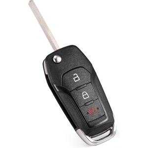 Flip Key Fob Replacement Fits for Ford F150 2015 2016 2017 2018 2019 2020 2021 2022 F250/F350/F450/F550 2017-2022 Explorer 2016-2022 Ranger 2019-2022 Ecosport 2018-2022 Bronco 2021-2022 Keyless Entry