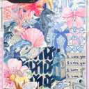 for iPhone 12 Case, Coastal Romantic Y2K Design with Military-Grade Drop Protection, Romantic Ocean Theme Ocean Theme TPU Cover with 1.5mm Camera Protection for Girls