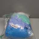 Cuffbow 90 Pcs 45 Pairs Exfoliating Double Sided Bath Gloves with Hanging Loop Colorful Body Shower Gloves for Men Women Beauty Spa Massage Shower Clean Skin Bathing Scrubber Accessories(Blue)