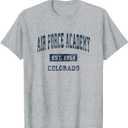 Air Force Academy Colorado CO Vintage Athletic Sports Design T-Shirt, Medium