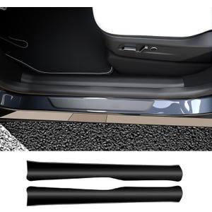 Door Sill Protector for Tesla Model Y 2025 2026 Juniper Front Door Sill Scuff Plate Guard for Model Y 5 Seater Dirt-Proof and Easy to Clean TPE Material can be Bent at Will 2pc