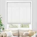 UNISHADES Light Filtering Cordless Roman Shades for Indoor Windows & French Doors, 35 3/4" W 60" H - Light Filtering - Natural