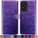 3 x SUANPOT for Moto G Stylus 5G 2024 Wallet case with RFID Blocking Credit Card Holder,Flip Book PU Leather Protective Cover Women Men for Stylus 5G 2024 Phone case Purple