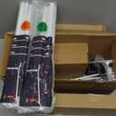 OUSHENG LED Outdoor Christmas Tree Light Show Decorations, Outside Lighted Cone Xmas Decor with Star Toppers for Yard Porch Backyard Patio, 4 Colors, 3ft 4ft 5ft