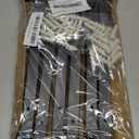 EZYDECOR Shelf Bracket 10 Inch Black Shelf Brackets Wall Mounted Industrial Shelving Brackets Metal Shelf Support with Lip (6 Pack)