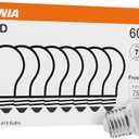 SYLVANIA ECO LED A19 Light Bulb, 60W Equivalent, Efficient 9W, 7 Year, 750 Lumens, Non-Dimmable, Frosted, 5000K, Daylight - 8 Count (Pack of 1) (40883)