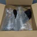 Galasily 3 Pack Laundry Detergent Dispenser Container with Tray, 54OZ Liquid Laundry Soap Dispenser with 12 Labels, Black Laundry Room Organization for Powder, and Fabric Softener