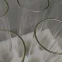 18 Pcs Hurricane Candle Holder Sleeve, H:14" D:3" Bottomless Glass Cylinder Candleholder Tall Clear Glass Cylinder Open Both Ends, Chimney Tube Cover, Open Ended Candle Shade
