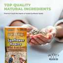 Scott Pet Wild Bird Seed, Sunflower Hearts, 8 lbs Bag, For All Feeder Types, Great Source of Protein, Food for Outside Wild Birds