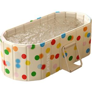 59''Portable insulated bathtub, Ice Bath Tub for Athletes, Inflation-free bathtub for shower, Ice Plunge Tub with Cover, Baths at Home & Outdoor