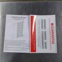 32x84 Inch White Sliding Barn Door Slab with 5.5ft Hardware Kit Included, 5-Panel, MDF Wood Panel Covered with Water-Proof Scratch-Proof PVC Surface, Simple DIY Assembly