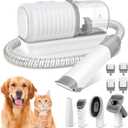 binROC Dog Grooming Vacuum Kit, Pet Grooming Vacuum with Electric Dog Hair Clipper, Grooming Brush, Cleaning and Crevice Tool with 1.5L Dust Cup 5 Grooming Tools for Shedding Pet Hair, Home Cleaning