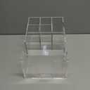 Mifoci Acrylic Bar Caddy with 6 Compartments, Bar Caddy Napkin & Straw Holder Organizer Cocktail Napkin Holder Condiments for Home Office Kitchen Countertop (Clear, 10.6 L x 5.5 W)