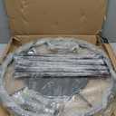 Round Garment Display Retail Rack, Floor-Standing Round Clothes Hanging Rack, Clothing Racks with Topper, Multi-Purpose Clothing Organizer for Boutique Retail Store Laundry Home (27.6"x 51.2", Black)