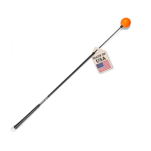 Orange Whip Golf Swing Trainer Aid Patented & Made in USA for Improved Rhythm, Flexibility, Balance, Tempo, and Strength *American Made*