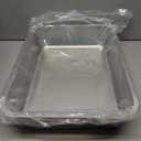 Stainless Steel Cat Litter Box for Big Cats, Large Metal Cat -Easy to Clean, Small Stainless Steel Litter Box, (17.5" L x 13.6" W x 4.1" H).