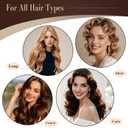 Heatless Hair Curler, Heatless Curls Overnight Set for Women, Soft Hair Curlers to Sleep in, Jumbo No Heat Hair Curlers Set with Headscarf and Hook for Long Hair (Brown, 4 Packs)