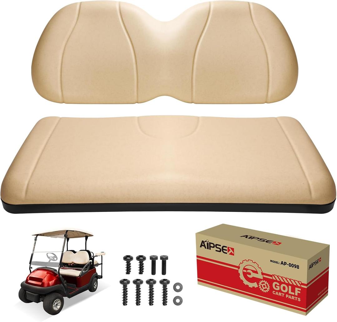 Golf Cart Front Seat Cushion, Precedent Front Seat Bottom & Back Seat Cushion, Compatible with Club Car Precedent 2004-2011
