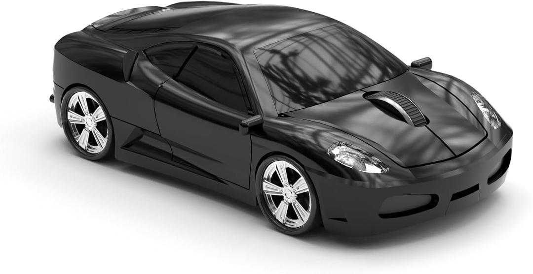 Certified Wireless Mouse Compatible with iOS Windows Android - Works with Computer, Laptop, Tablet, Mobile Phone - Universal Bluetooth/USB Receiver Connectivity (F1-NB, Nero Black)