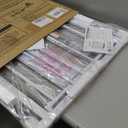 Baby Gate No Drilling, 29"-40" Auto Close Dog Gate Indoor for Doorways & Stairs, Pressure Mounted Adjustable Pet Gate, Easy Walk Through Child Gate for Children & Pets Stroller Friendly, White (29-40"Wide, 28"Tall)