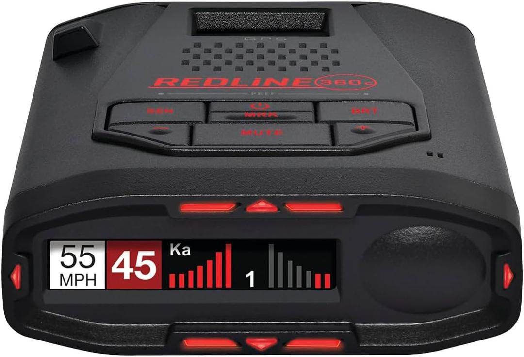 Escort Redline 360c Plug and Play Radar Detector - Extreme Range, Rapid Response Times, Full Stealth, 360 Degree Awareness, Advanced Filtering, Built-in WiFi, Apple CarPlay & Android Auto Compatible