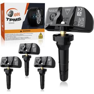 TPMS Sensors, 433 MHZ Tire Pressure Monitor System Replacment Sensor for 2020 2021 2022 2023 2024 Chevy Silverado GMC Sierra Cadillac Buick Pontiac 13542523 13533166 4pcs