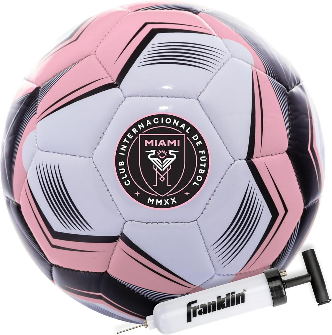 Franklin Sports Official MLS Team Soccer Balls - Official Size 5 Soccer Balls - Regulation Size + Weight Soccer Ball for Kids + Adults - Boys + Girls Soccer Ball - Air Pump Included