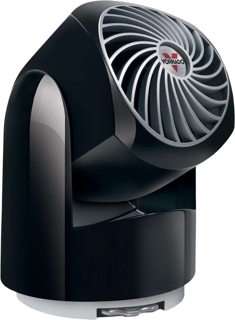 Vornado Flippi V8 Compact Air Circulator Fan, Quiet Portable Travel Fan for Office or Bedroom, Adjustable Head, 2 Speeds, Black