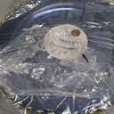 PLASTICPRO Translucent Blue with Gold Rim Plastic Charger Plates with Beaded Edge  Pack of 8  13" Elegant Round Disposable Chargers for Weddings, Events, Parties, and Dinners