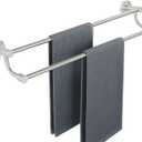 Alise Double Towel Bars Towel Holder Towel Hanger for Bathroom Wall Mount,24 Inch Towel Rail SUS304 Stainless Steel Towel Rack,Brushed Nickel,GOY4600-LS