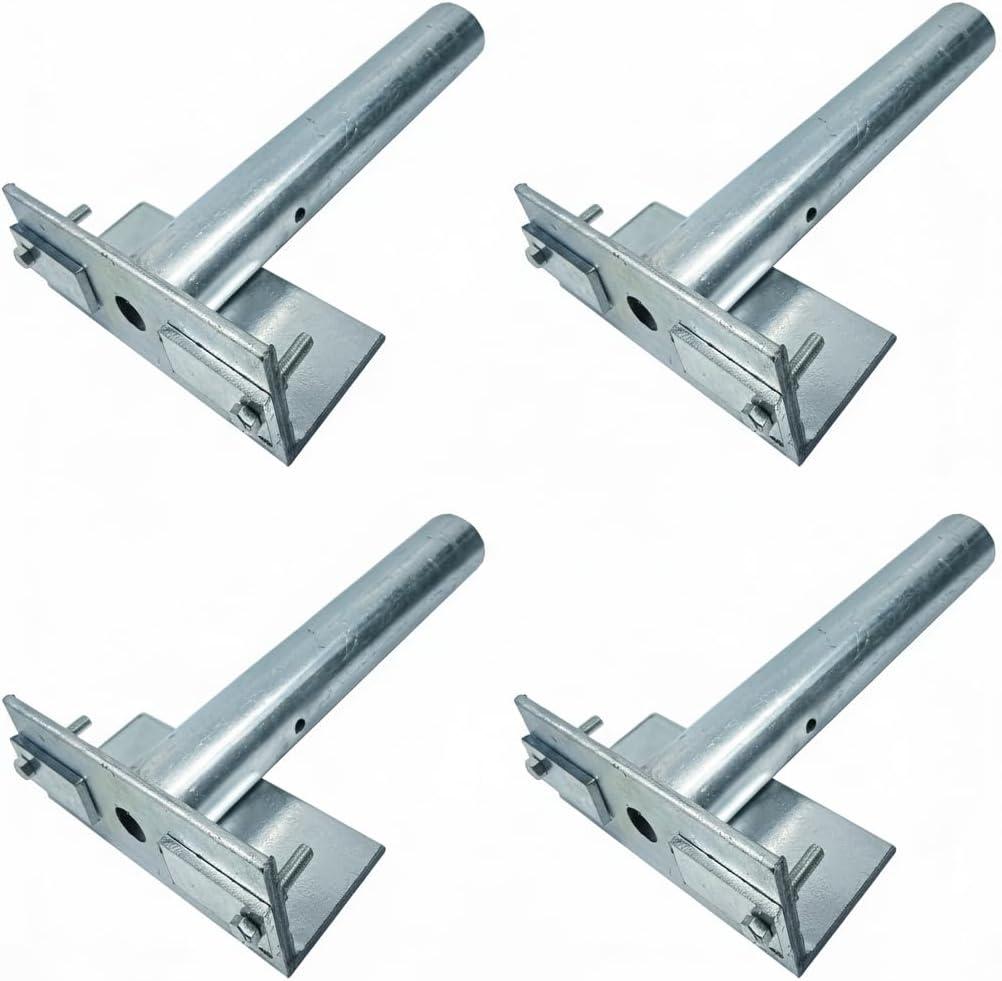 Boat Lift-Guide Post Bracket - Compatible 5"x8" & 6"x10" I-Beams, Marine-Grade Dock Bracket for Boat Docks, Piers and Marinas with Mounting Lugs & Hardware