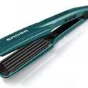 Hair Crimper - Ceramic Tourmaline Crimping Iron with 5 Temp Settings, Anti-Frizz Volumizing Crimper Hair Tool for Textured Crimp, Suitable for All Hair Types (Turquoise)