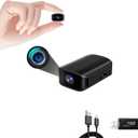 Mini Camera, Compact Camera, Body Camera, Portable Cameras, HD 1080P, Surveillance Cameras, Indoor Nanny Cam, with Night Vision, Motion Detection, Loop Record, Gravity Sensor, 512GB Max, No-WiFi
