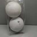 2 Pack 8" Large Christmas Balls Christmas Tree Decoration Ornaments Shatterproof Glitter Christmas Hanging Balls for Christmas Tree Party Wedding Indoor Outdoor Holiday Decoration(White, 8inch-2pcs)