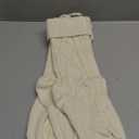 Fesciory 3 Pack Christmas Stockings 18 Inches Large Size Cable Knitted Stocking Gifts & Decorations for Family Holiday Xmas Party, Ivory White 18in