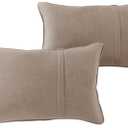 Sunbrella 21'' x 14'' Rectangle Outdoor Throw Pillow With Removable Cover (Set of 2), Cast Ash