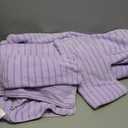 Light Purple Cabana Stripe Large Bath Towels 35"x70" Oversized Bath Sheet Soft Breathable Jumbo Bathroom Towels Highly Absorbent Shower Towel Quick Dry Beach Chair Towel Spa Gym Hotel Towel Set 8 pc