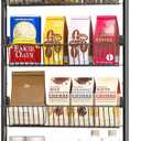 Over The Door Pantry Organizers and Storage, 6-Tier Spice Rack, Home & Kitchen Storage Shelves for Cabinet, Large Capacity Hanging Seasoning Organizer, Laundry Room Organization, Black