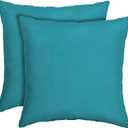 Arden Outdoor Toss Pillow, 2 Pack, 16 x 16, Rain-Proof, Fade Resistant Lake Blue Leala
