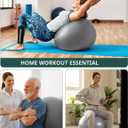 Trideer Exercise Ball Yoga Ball,Office Seating & Balance Ball Chair, Stability Ball for Pilates, Physical Therapy,Core Training & Balance Improvement & Stretching, L(23-26ines/58-65cm)