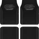 Skechers Car Floor Mats,Memory Foam Car Mats,Floor mats for Cars with Anti-Slip PVC Heel Pad,Universal Fit Automotive Floor mats for SUV,Vans,sedans, Trucks,Set of 4pcs,Black