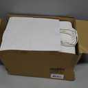 XPCARE 100Pack White Paper Bags 8x4.5x10 Inch, Plain Medium Paper Bags with Handles Bulk, Kraft Paper Gift, Retail, Party, Shopping Bag, Favor Bag, Whit
